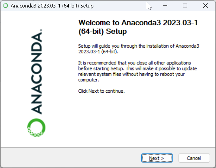 Anaconda installation