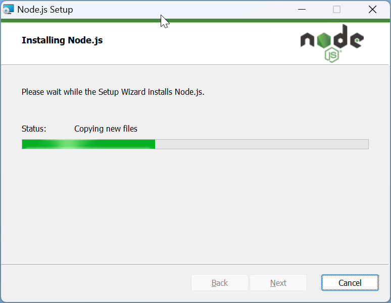 How to install Node.js to run JavaScript: Step 1d: Click Next in next few windows to read the window called "Installing Node.Js".